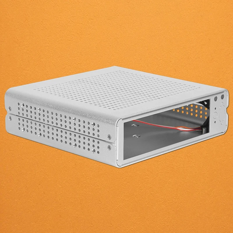 

MM-60 Mini ITX Chassis Compatible with MINI-ITX 170X170MM Motherboard USB2.0 Interface Horizontal Vertical Wall-Mounted