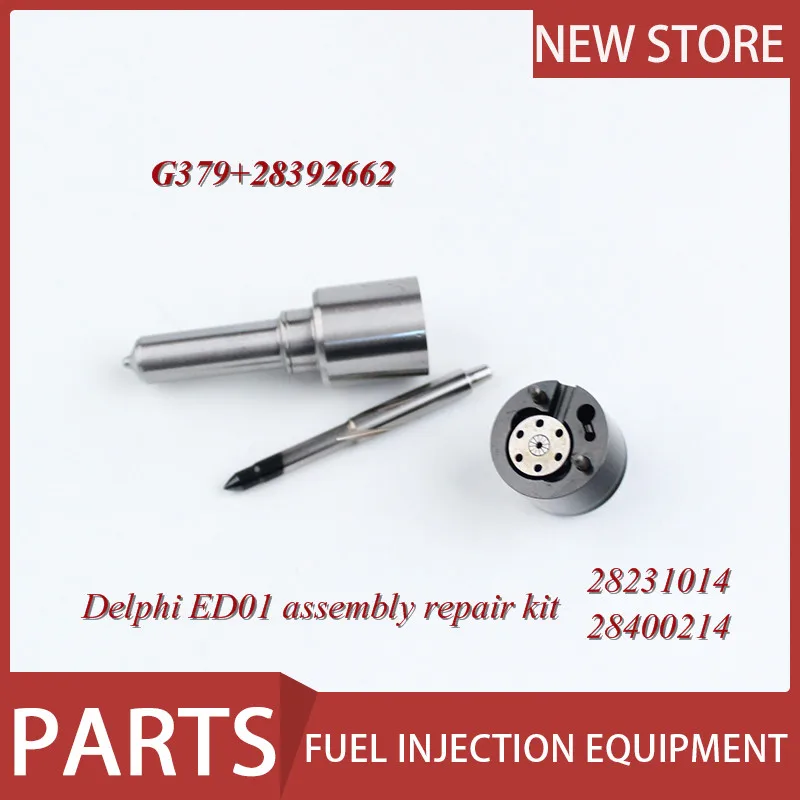 

Injector repair kit G379 nozzle and 28392662 valve assembly for Delphi 28236381 28400214 28386106