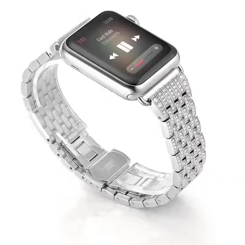 Женский модный браслет с бриллиантами для Apple watch 38 мм 40 42 iWatch series 5 4 3 44 ремешок
