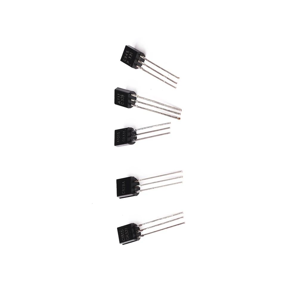 100 шт./лот 2SA1015 2SA733 2SC945 2SC1815 2SC828A TO-92 триодный транзистор TO92 A1015 A733 C945 C1815 C828A |