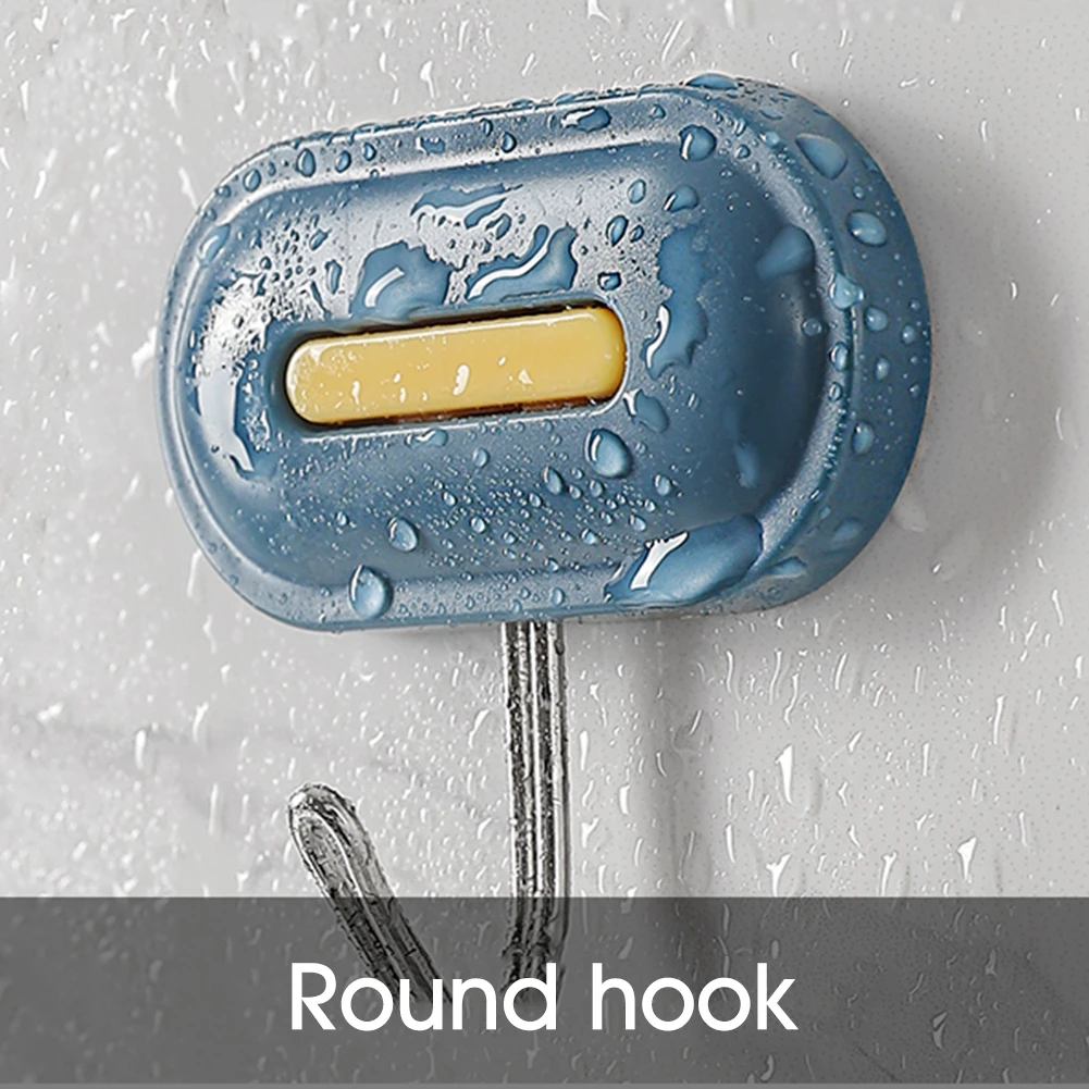 

8Pcs 8*8 Fashion Heavy Load Self Adhesive Door Wall Hangers Strong Hooks Strong Hooks Rack Cup Super Sticky For Kitchen Bathroom