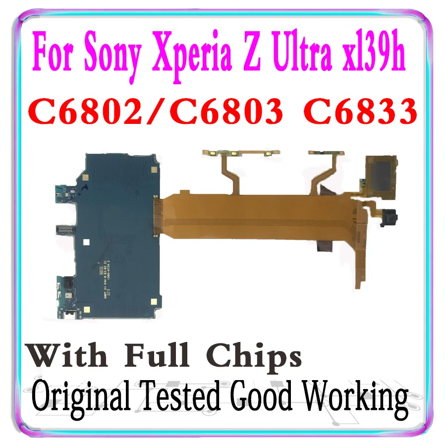 Бесплатная доставка оригинальная материнская плата для Sony Xperia Z Ultra Xl39h C6802 C6803 C6833