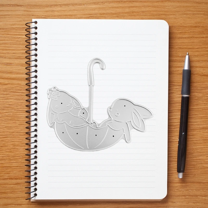 Зонт Банни металлический Трафаретный вырубной штамп Скрапбукинг Сделай Сам для