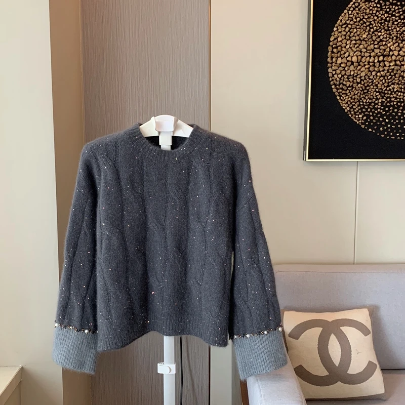 

New Female Sweater Women Winter Pullover Knitting Overszie Long Sleeve Girls Tops Loose Sweaters Knitted Outerwear Thin Sexy