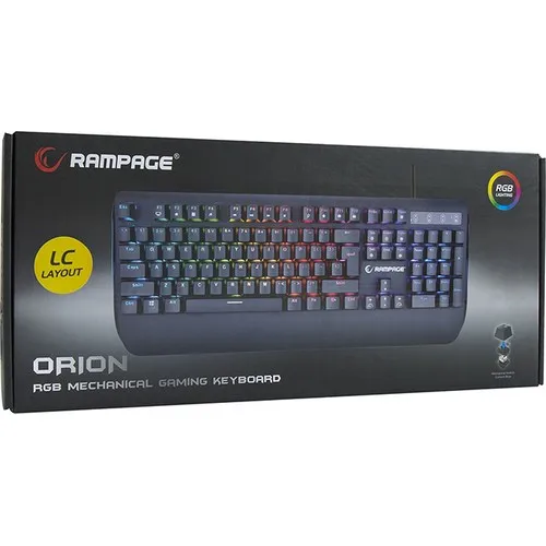 Rampage KB-R90 Orion RGB Version Blue Switch Gaming Mechanical Keyboard