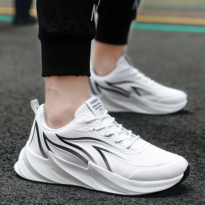 

Zapatos Casuales Sneakers Male Casual Shoes Man White Sport Causal For Men Fashion Summer Sports Solid Knitting Mesh