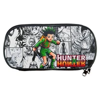 hunter x hunter pencil case anime cartoon printing boy simplicity pencil case girl cosmetic bag student stationery storage bags