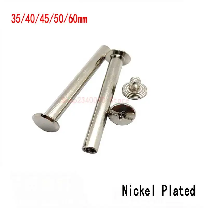 M5 Серебрянные никелевые винты Chicago переплет для записей альбомов заклёпки книг