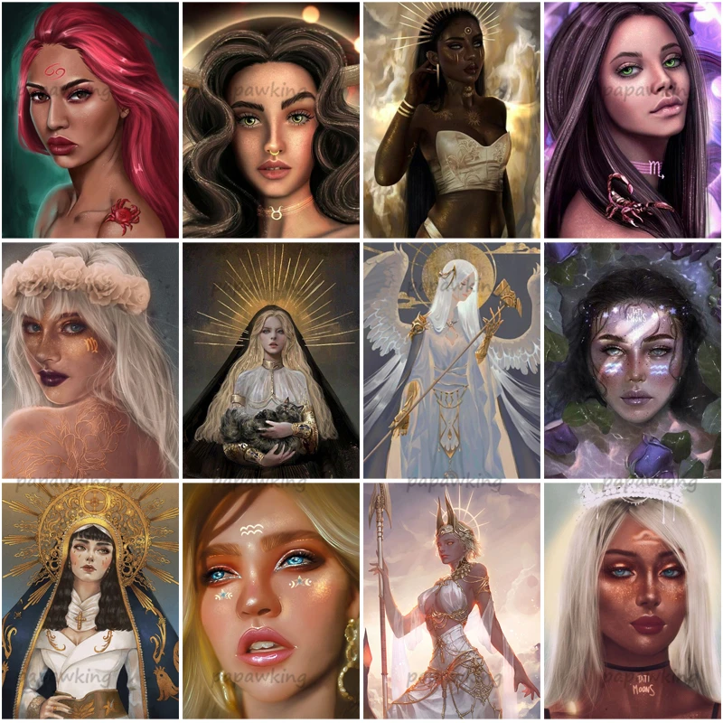 Алмазная живопись с Африканской богиней Таро вышивка крестиком мозаика женская