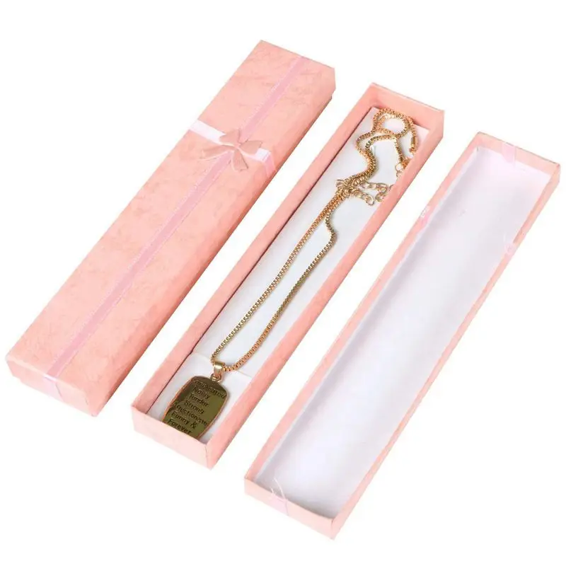 

10 x Elegant Luxury Gift Boxes Long Rectangular for Jewelry Presentation Necklaces