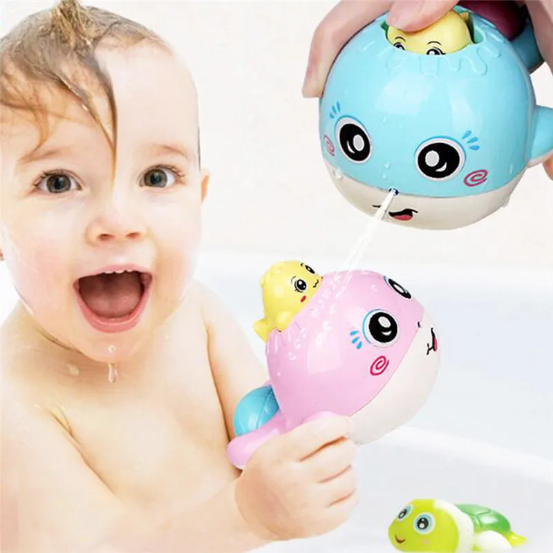 

Cute Baby Bath Toys Squeeze Water Spraying Toys Kids Shower Toys Float Water Tub Funny Whale Children Bathroom Play Bath Juguete