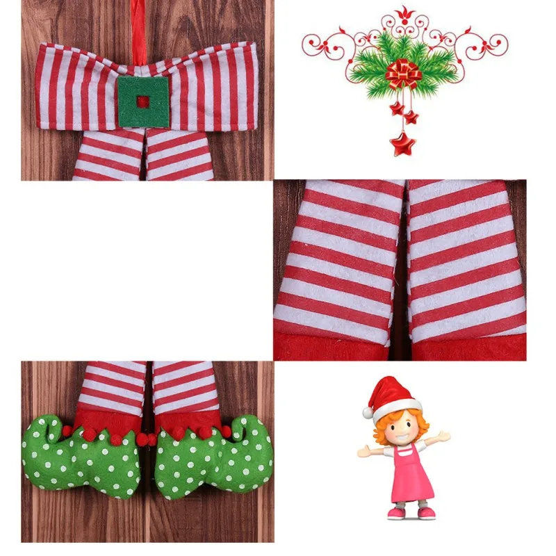 Елочные ботинки с бантом декоративные носки подвеской украшение для отеля|Носки