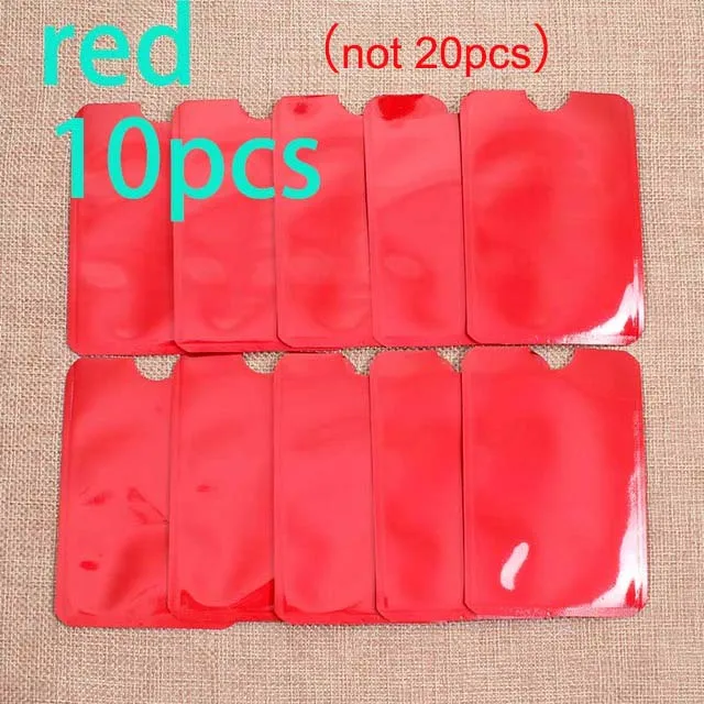 20 шт. Анти Rfid держатель для карт NFC Блокировка ридер замок Id банк держатель для карт чехол Защита металлический чехол для кредитных карт Алюминий - Цвет: 14