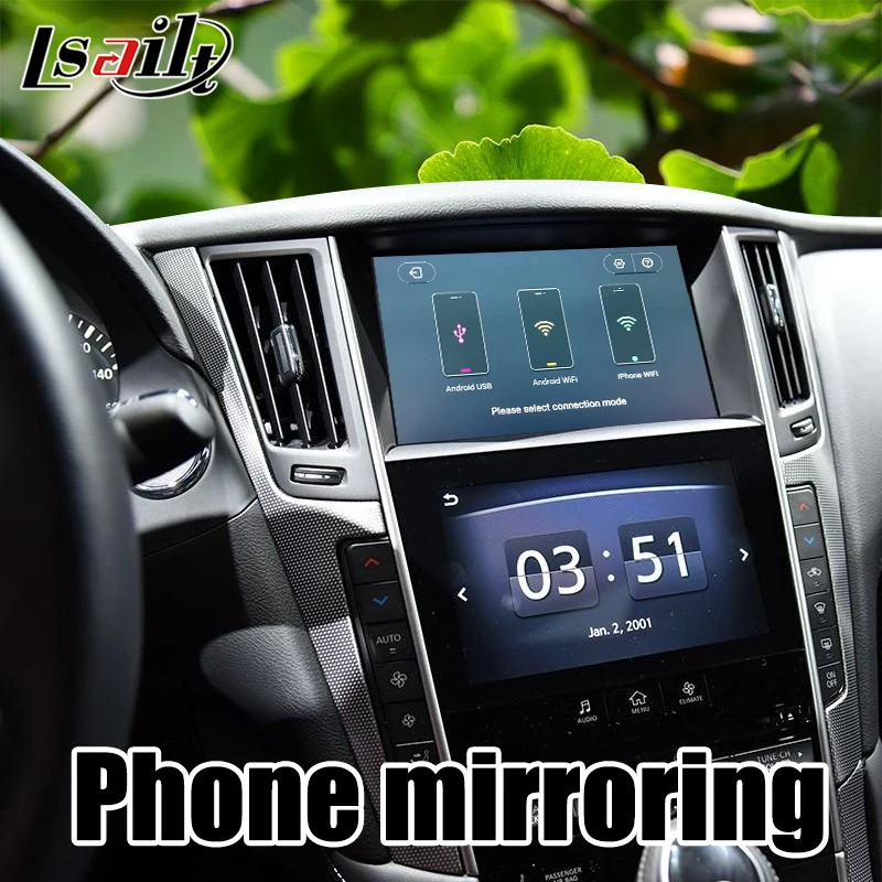 Lsailt Android 7,1 видео интерфейс gps навигационная коробка с 3g ram, 32G rom для Infiniti- QX60 QX80 QX56& Patrol