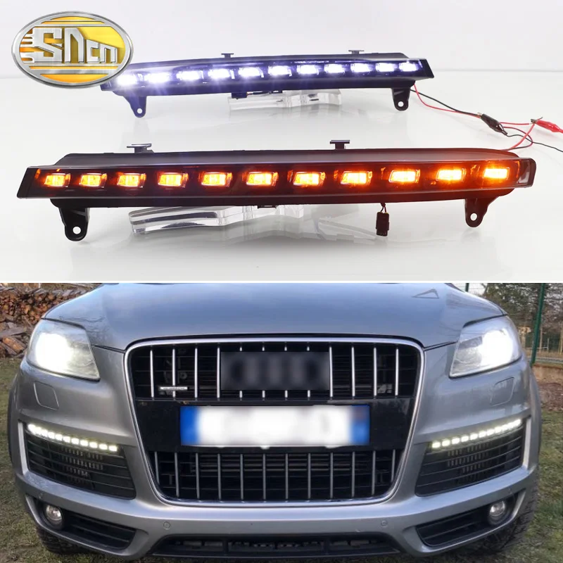 Для Audi Q7 2006 2007 2008 2009 светодиодный динамический сигнал поворота функция ДХО для