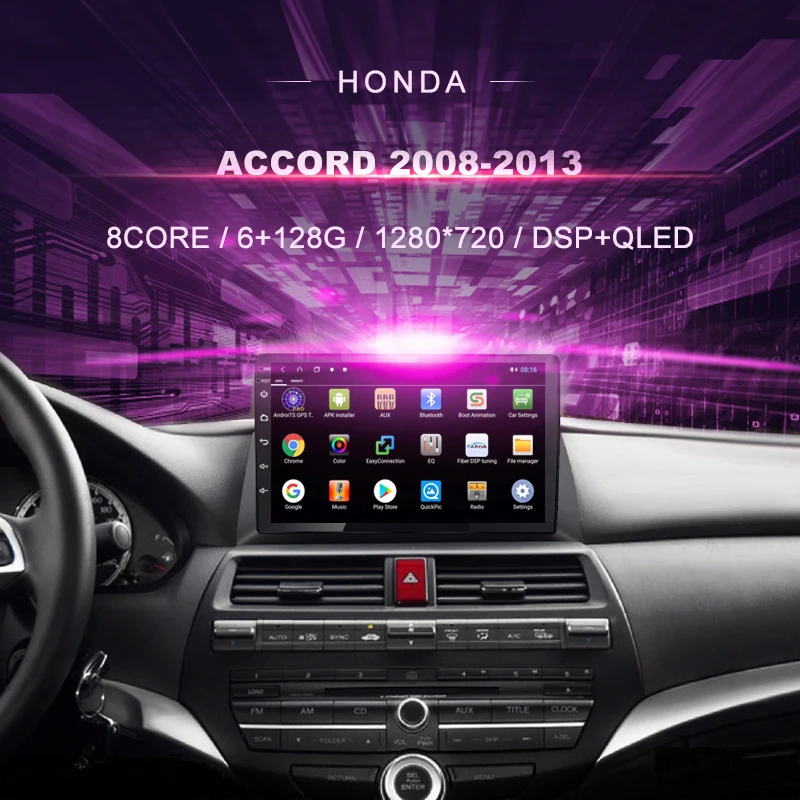 

Android Car DVD GPS For Honda Accord 8 ( 2008-2012) Car Radio Multimedia Video Player Navigation GPS Android 10.0 Double Din