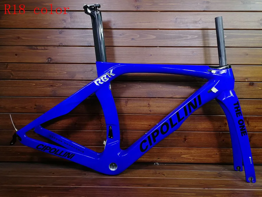 R18 color Новинка Cipollini RB1K T1100 3k углеродная рама для дорожного велосипеда гоночный набор углеродных велосипедов глянцевый Сделано в Тайване can XDB корабль - Цвет: R18 color