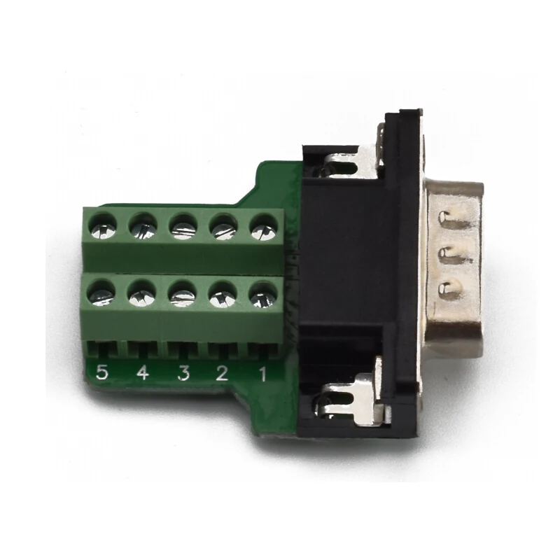 

DB9 Serial Port Free Welding Head Plug 9-pin Transfer Terminal RS232 Connector COM Port Male Female