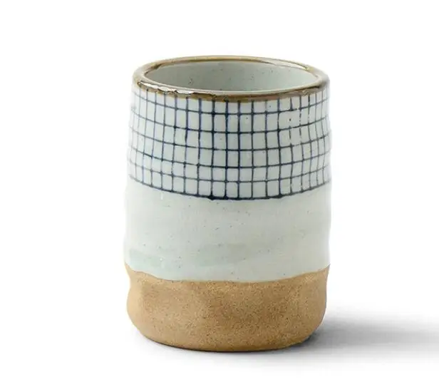

Ceramic Soup Cup Tea Cup Handpainted Lattice Pattern Teacup Originality Coffee Cup Wine Cups Cute Cups Tea Set