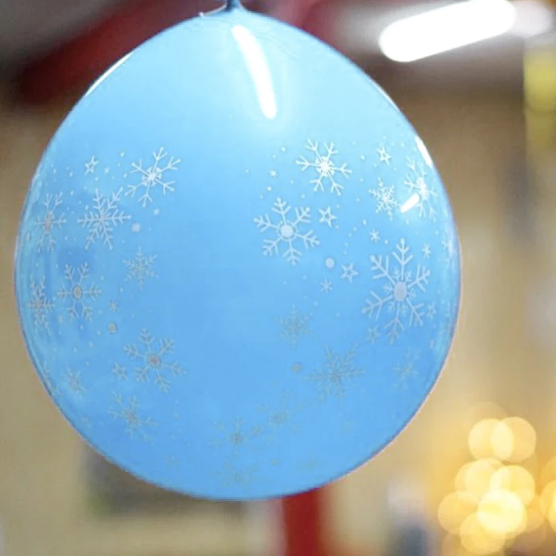 

18p Girl Kids Birthday Party Snowflake Latex Balloon Baby Shower Decor Number Balloons Set Christmas frozen-Snowflake boy favor