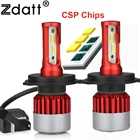 Zdatt H7 светодиодный Headllights H4 H1 H11 автомобильная лампа 72W фары для 10000Lm Противотуманные фары 9005 9006 HB4 HB3 H8 H9 12V 6000 К авто фары продукты