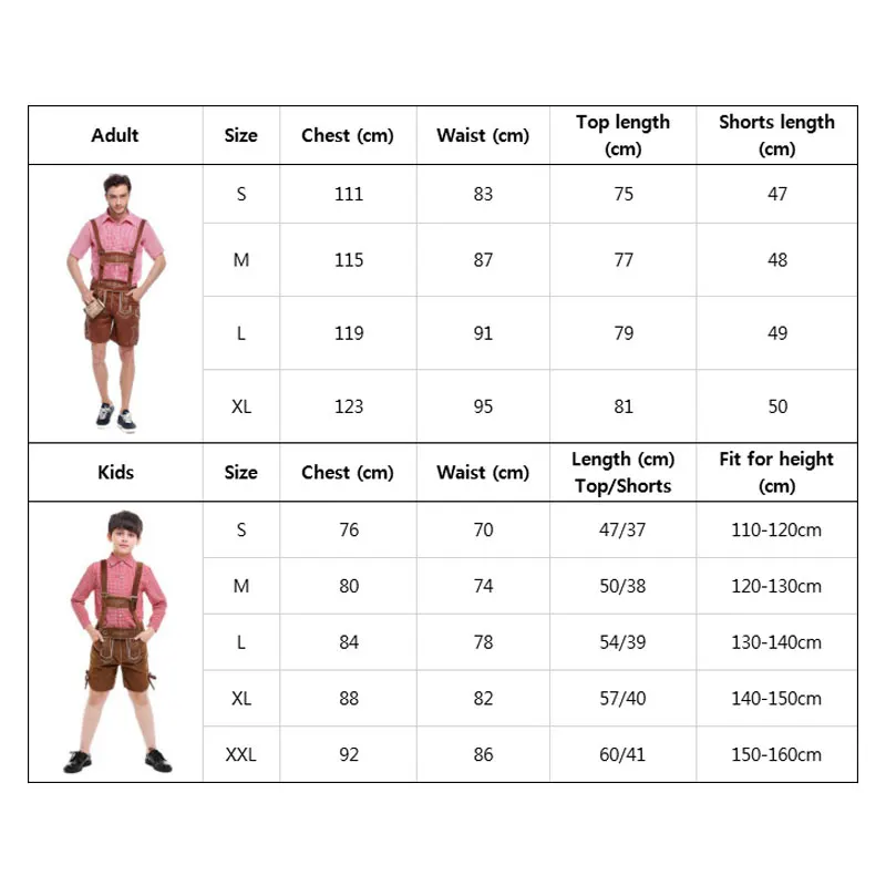 Костюм на Октоберфест Umorden Lederhosen баварский Немецкий фестиваль пивной костюм для