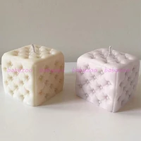 large cube candle silicone mold scented candle making diy home decoration sofa block design handmade soap mold