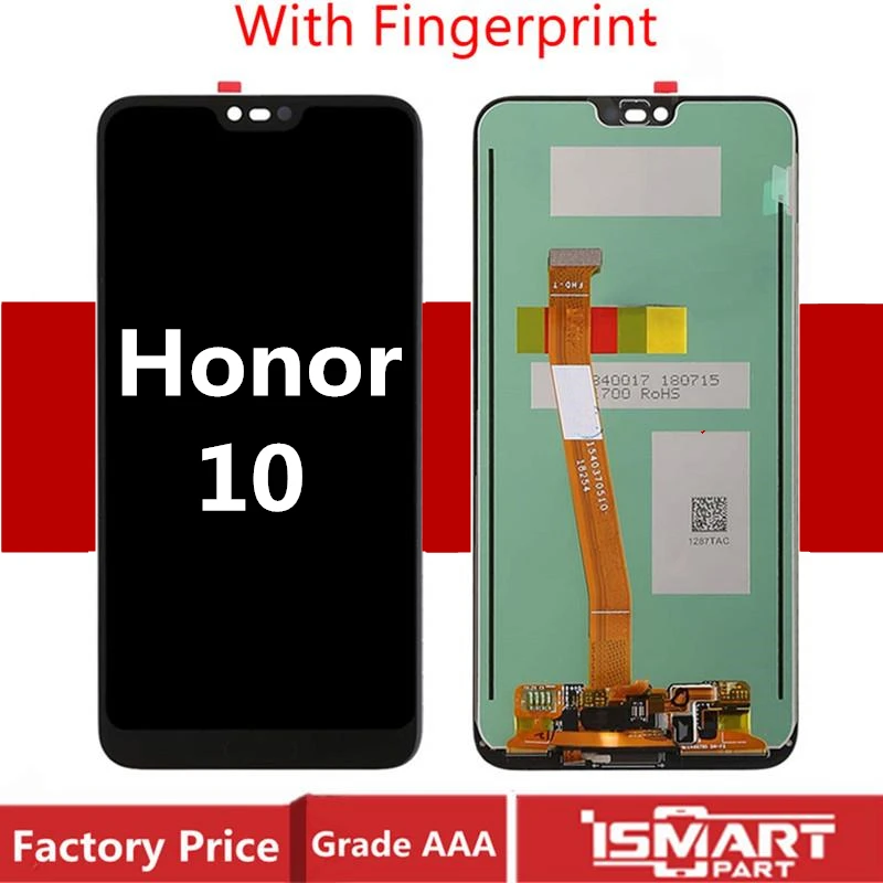 Оригинальный ЖК-дисплей для Huawei Honor 10 сенсорный экран дигитайзер в сборе со