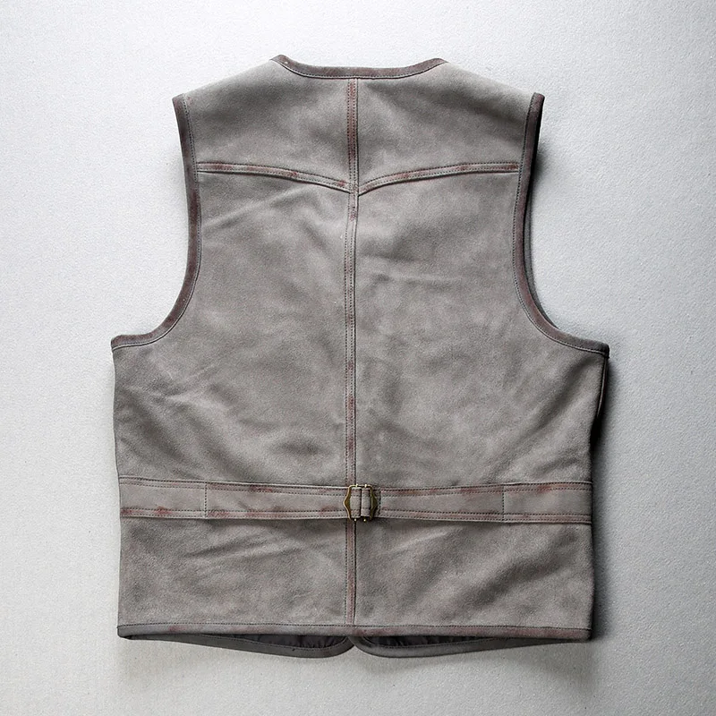 2012 супер предложение! Прочтите описание! Жилет мужской из овечьей кожи Азиатский