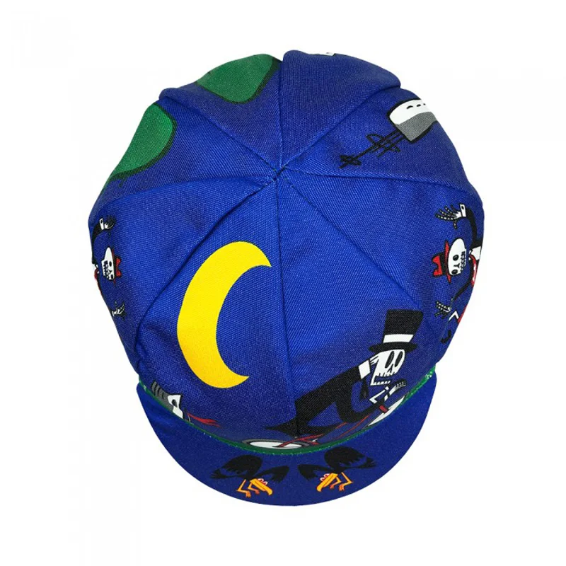 Новые классические велосипедные шапки OSCROLLING с черепом луной синего