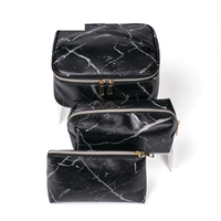 women portable marble travel cosmetic makeup bag toiletry case coin purse storage pouch organizer