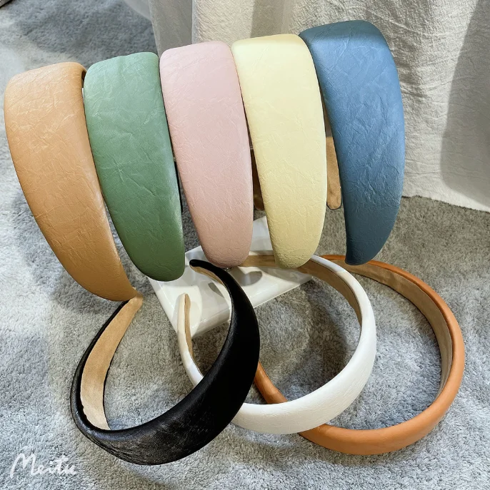 

Wide margin simple letter knot hair hoop fashion wide version of cloth art pressure hair wash board headband 5pcs