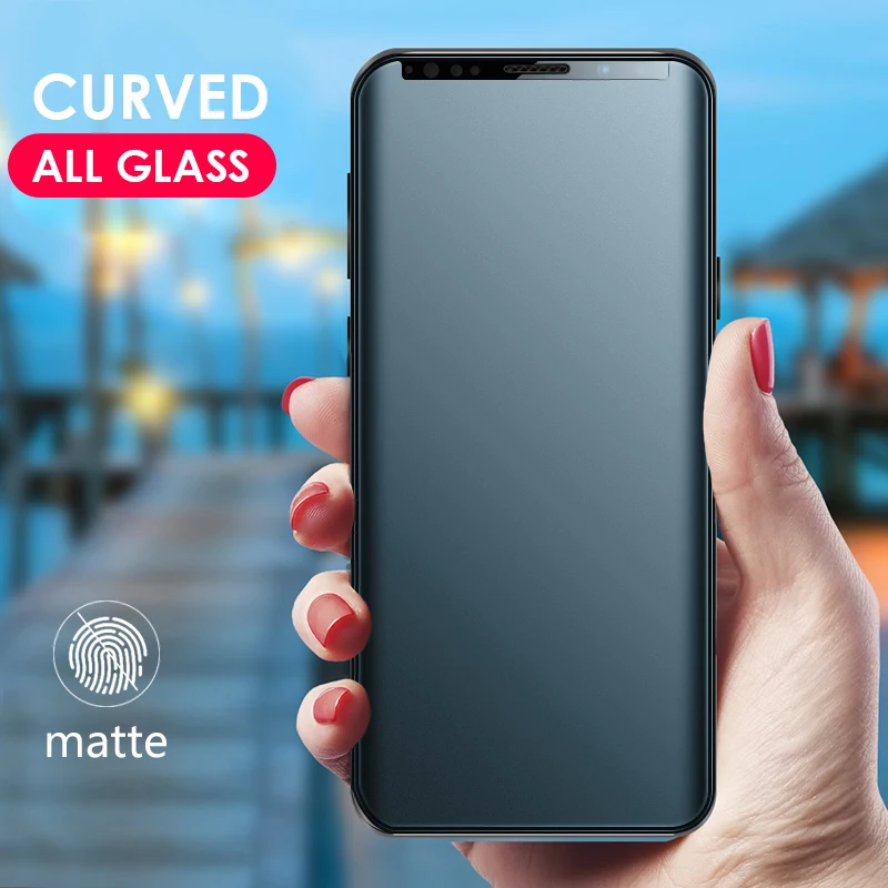 

UV Liquid Matte Tempered Glass For Samsung Galaxy S21 S20 Ultra S8 S9 S10 plus Note 9 10 Anti Peeping Privacy Screen Protector
