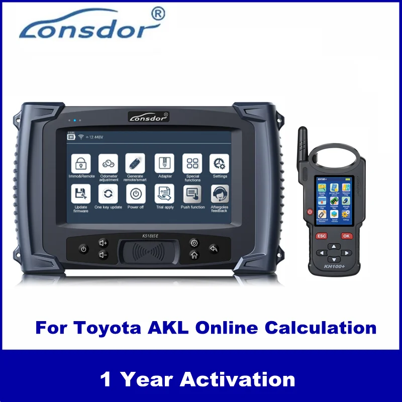 Онлайн расчет Lonsdor для Toyota AKL 1 год активации K518ISE K518S & KH100 + программатор ключей