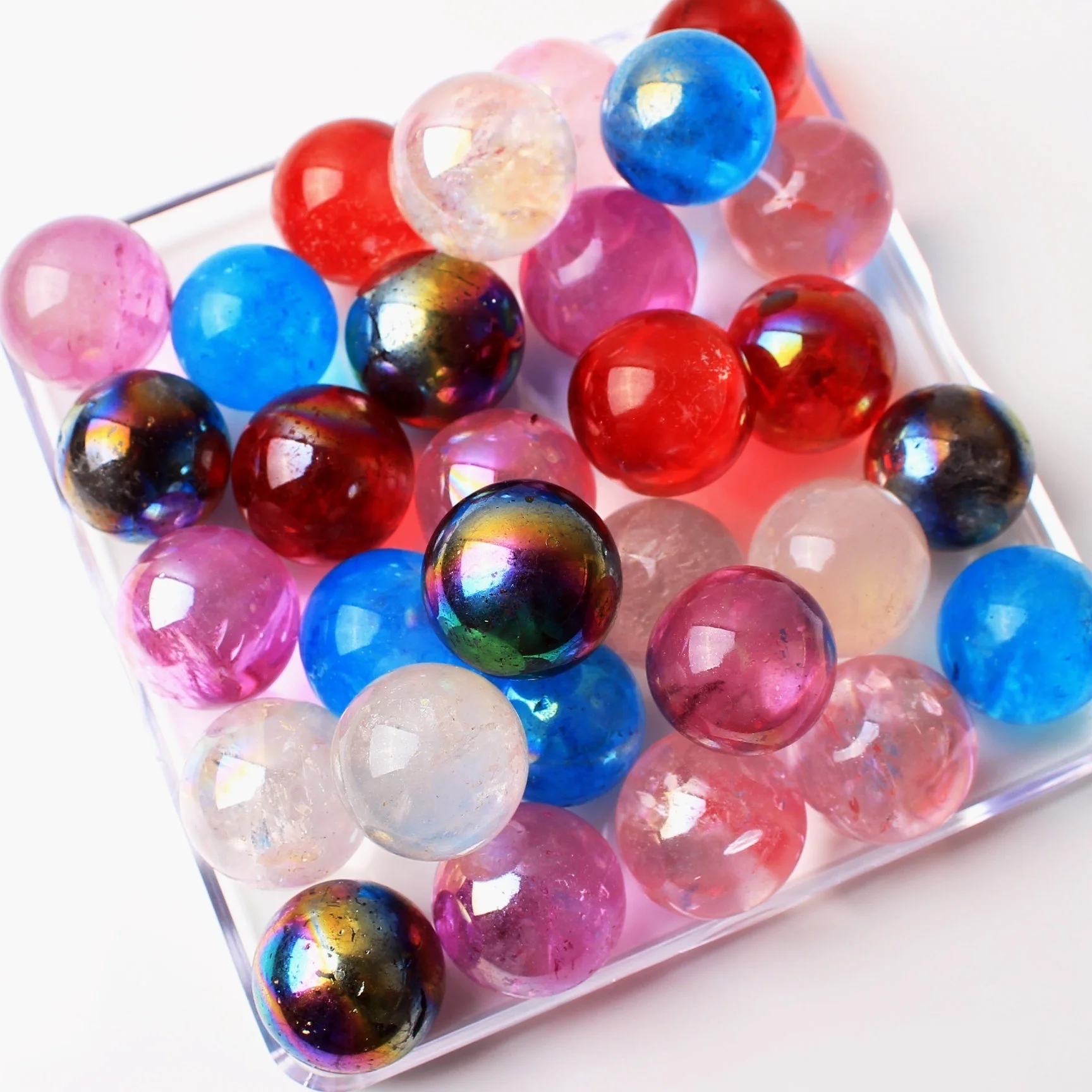 1 шт. чакра хрустальные Красочные Бусины Сделай Сам модные ювелирные изделия