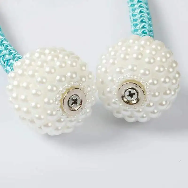 Жемчужные магнитные держатели для занавесок зажимы штор подвесная шаровая