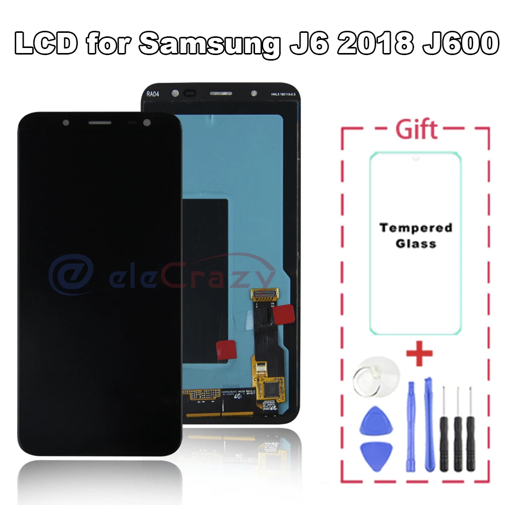 Оригинальный ЖК дисплей для Samsung Galaxy J6 2018 J600 J600F J600Y с сенсорным экраном дигитайзер