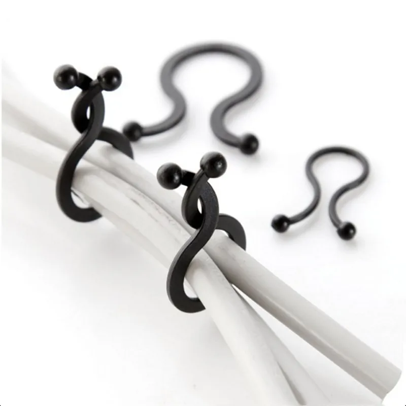 

Кабельные Зажимы органайзера шнур Управление провода Fasterner держатель кабеля аккуратные фиксированное устройство для сматывания шнура пит...