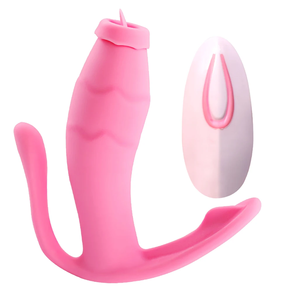 Беспроводной дистанционный носимый вибратор для женщин ласки языком брюки