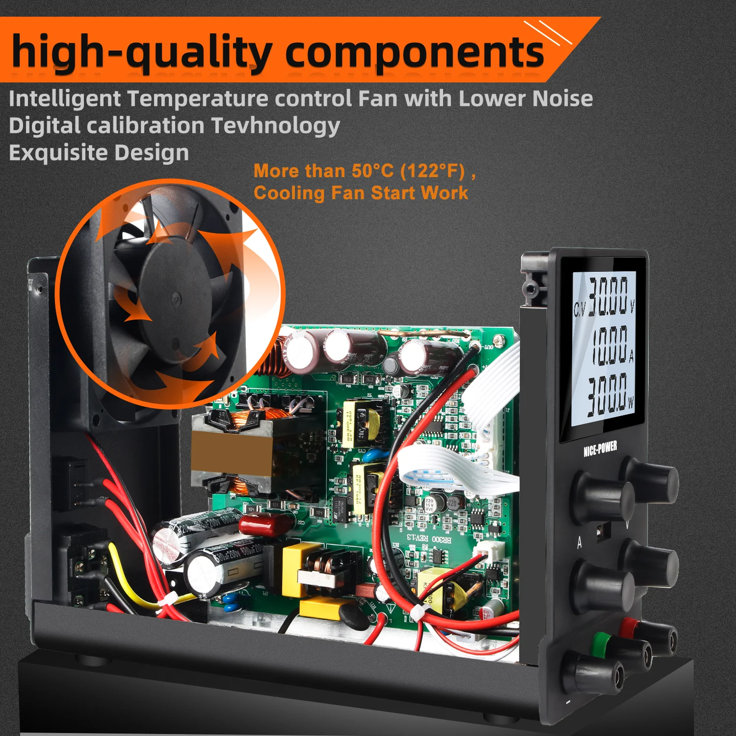 Регулируемый лабораторный импульсный источник питания постоянного тока