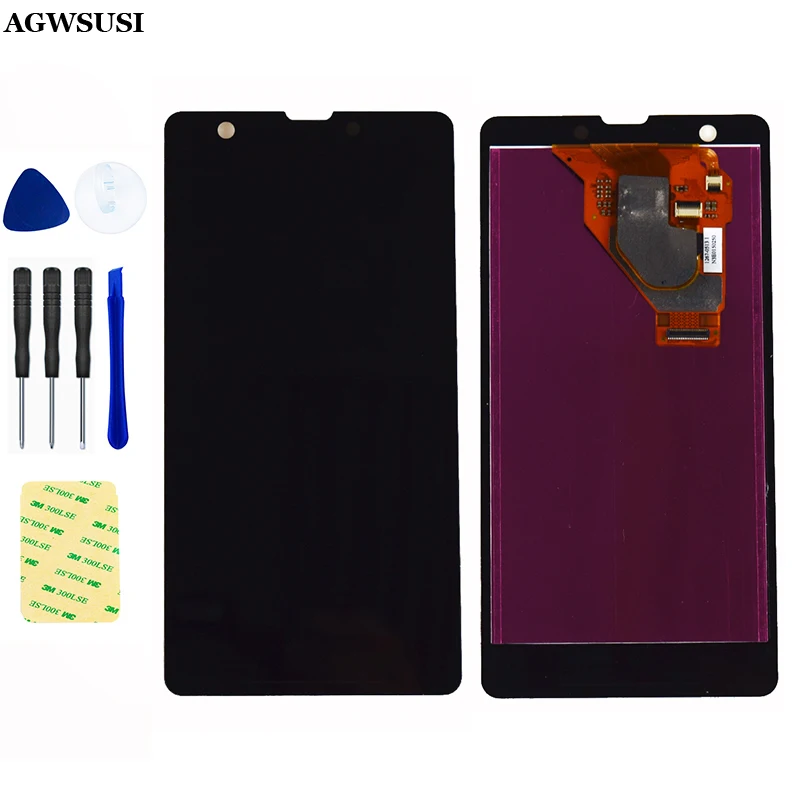 100% тест для Sony Xperia ZR M36H C5503 C5502 ЖК сенсорный экран дигитайзер Сенсорное стекло