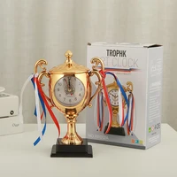 trophy alarm clock creative fashion gifts clock and watch ornaments annual sports event prizes event souvenirs
