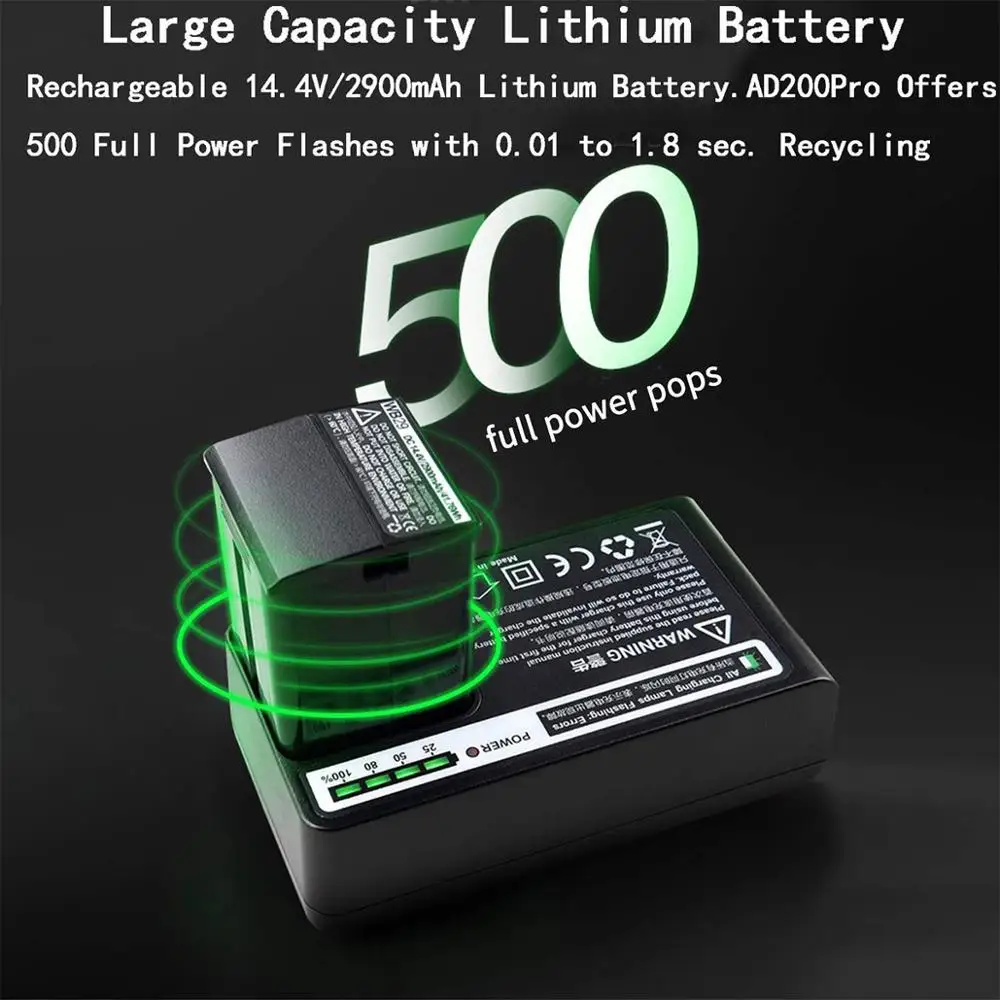 Godox AD200 Pro AD200Pro 200Ws TTL 1/8000 HSS 2 4G стробоскоп светильник вспышка для Sony Nikon Canon
