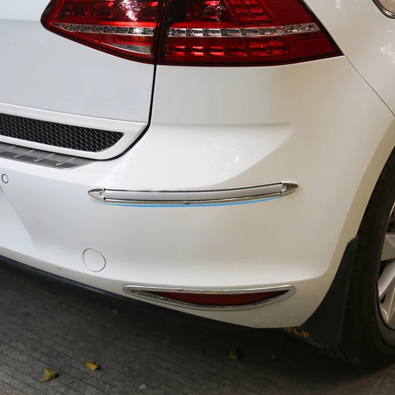 4 шт./компл. серебро хром бампер угловой край гвардии протектор Защитная Авто