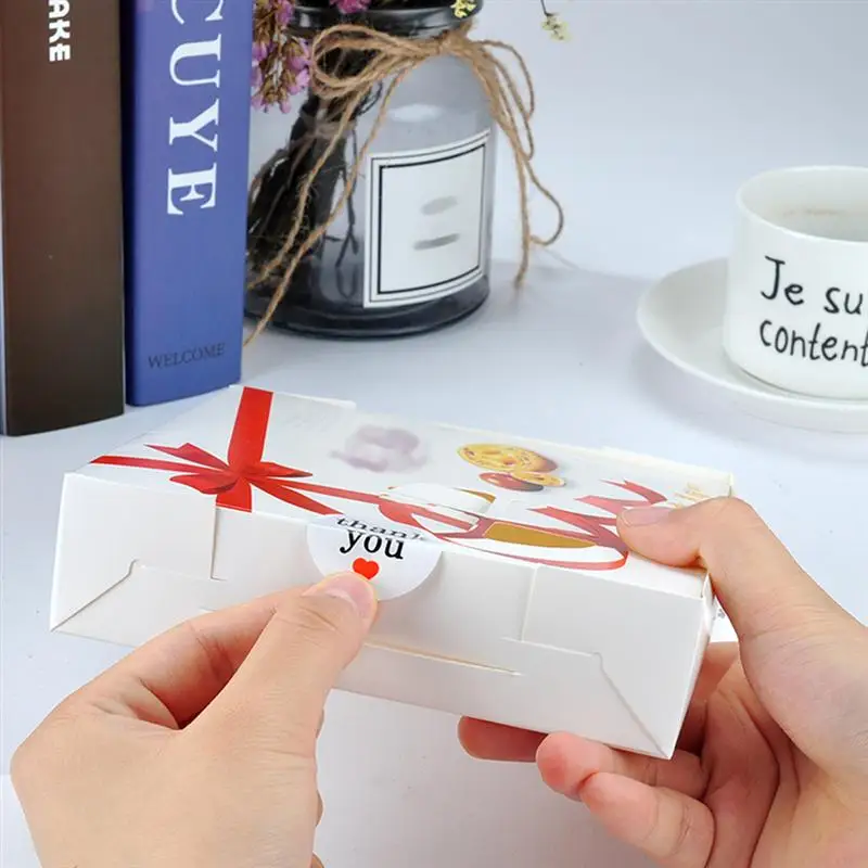 500 шт/рулоны этикетки круглые DIY милые наклейки ручной работы запечатывание этикеток рулон стикеров наклейки для упаковки конфеты мешок