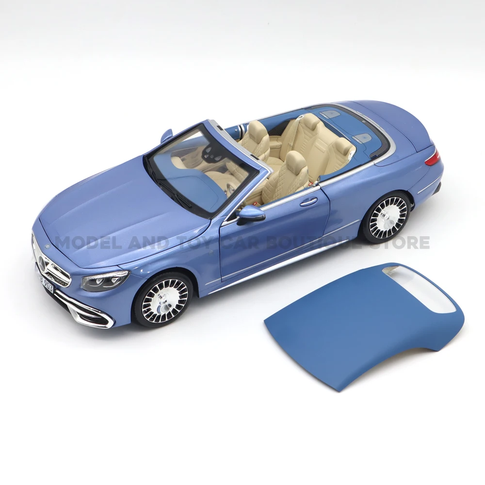 Модель автомобиля 1/18 BenzMaybach S650 кабриолета 2018 Norev 183471 литые модели игрушки для