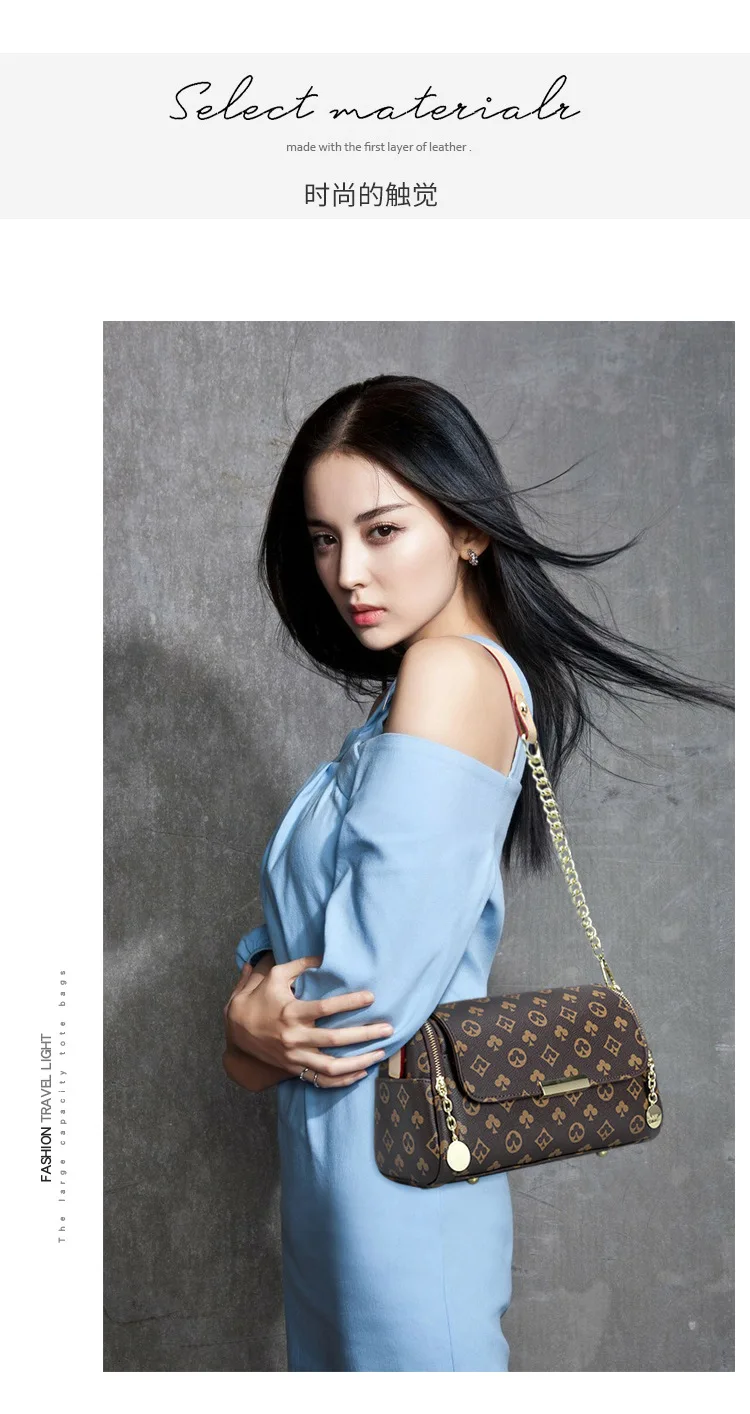 

Presbyopic women's bags 2021 new European and American fashion shoulder bags ladies joker temperament portable slung pillow bags