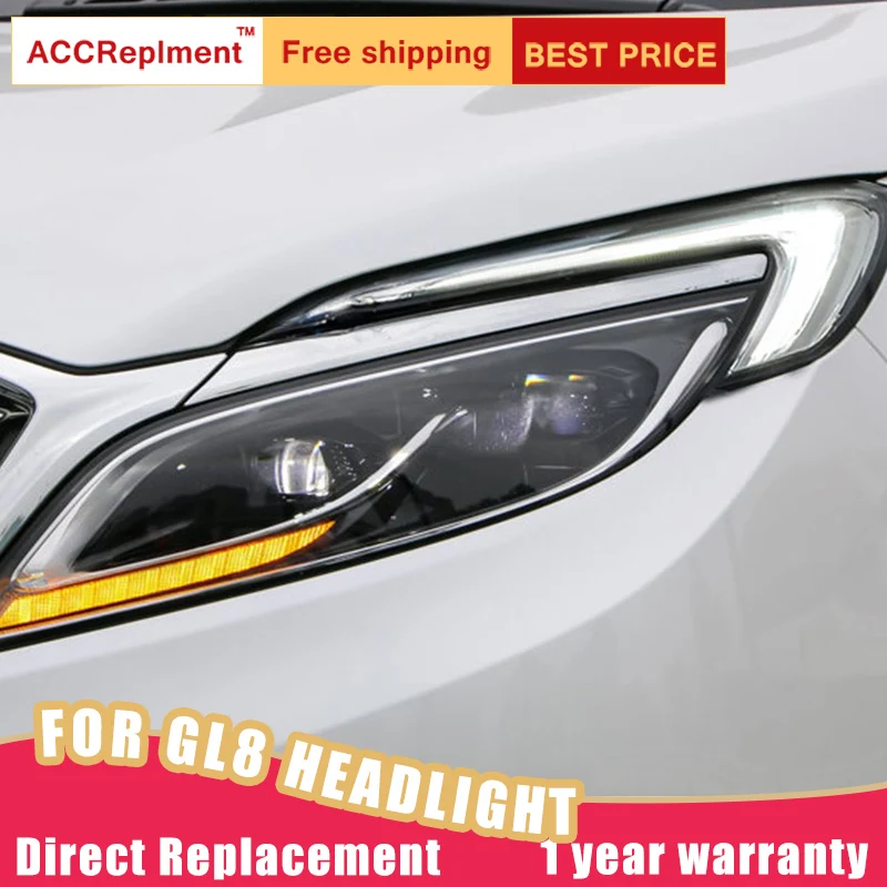 2 шт. светодиодный ные фары для Buick GL8 2017-2019 Автомобильные ангельские глазки