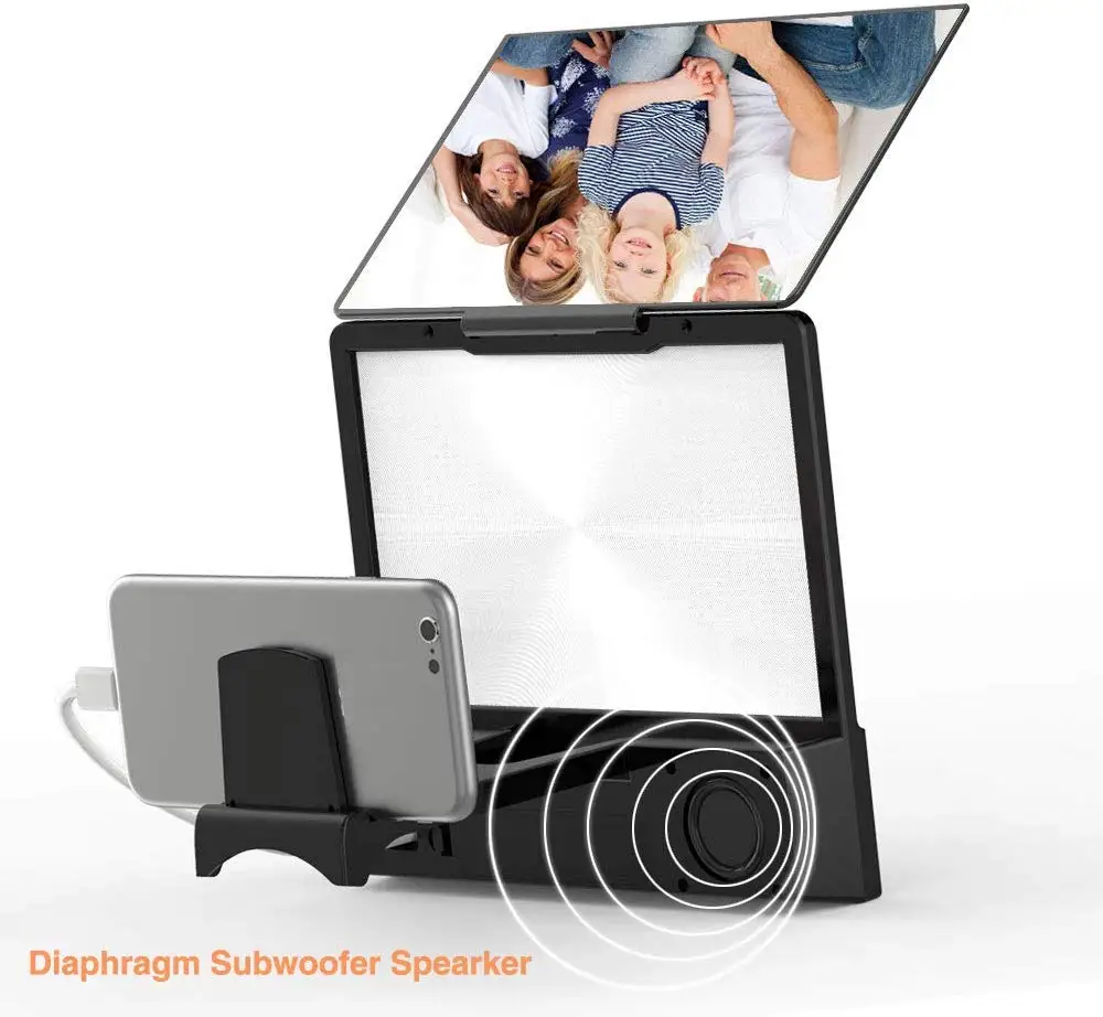 8 дюймовый 3D усилительный экран телефона тонкий складной мобильный телефон