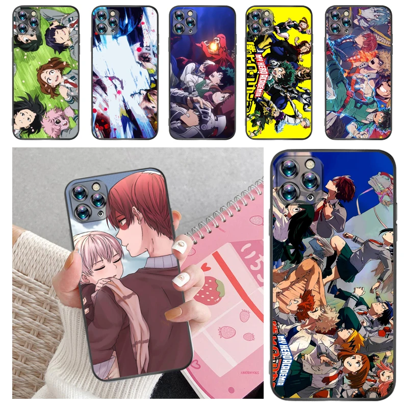

My Hero Academia Tomura Boku Todoroki Shouto Bakugou Katsuki Dabi Shigaraki Phone Case For iPhone 12 Mini SE 2020 Pro Soft TPU